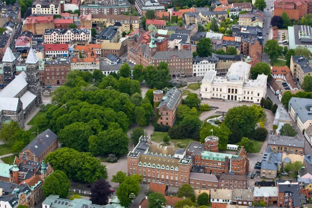 City of Lund, from above. Photo.