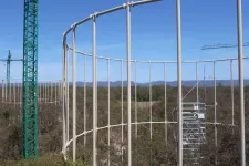 Experimental station in forest. Photo.