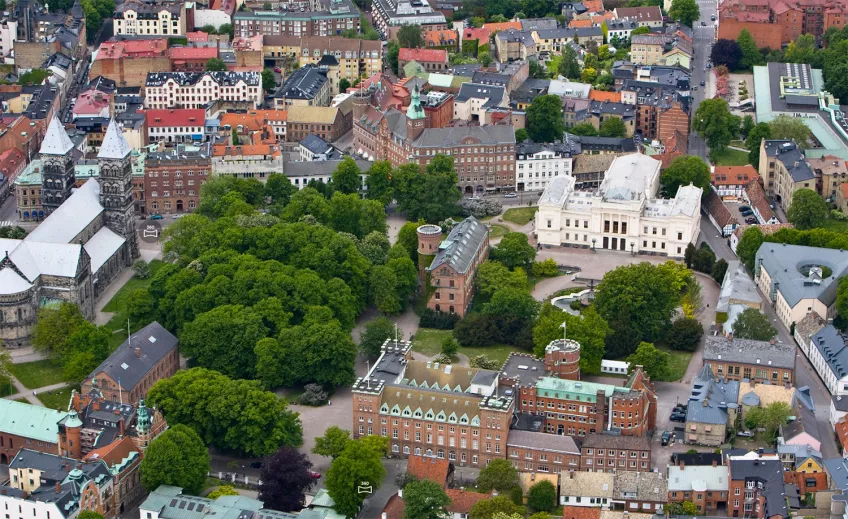 City of Lund, from above. Photo.